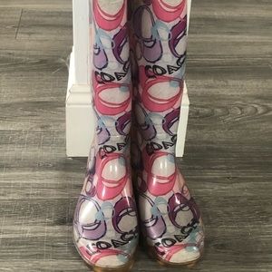 Coach Poppy Rain Boots